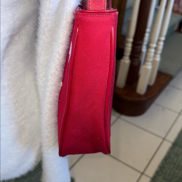 Amanda Smith   Patriotic  shoulder bag  canvas red/white embroidered stars  NWOT - Picture 4 of 17